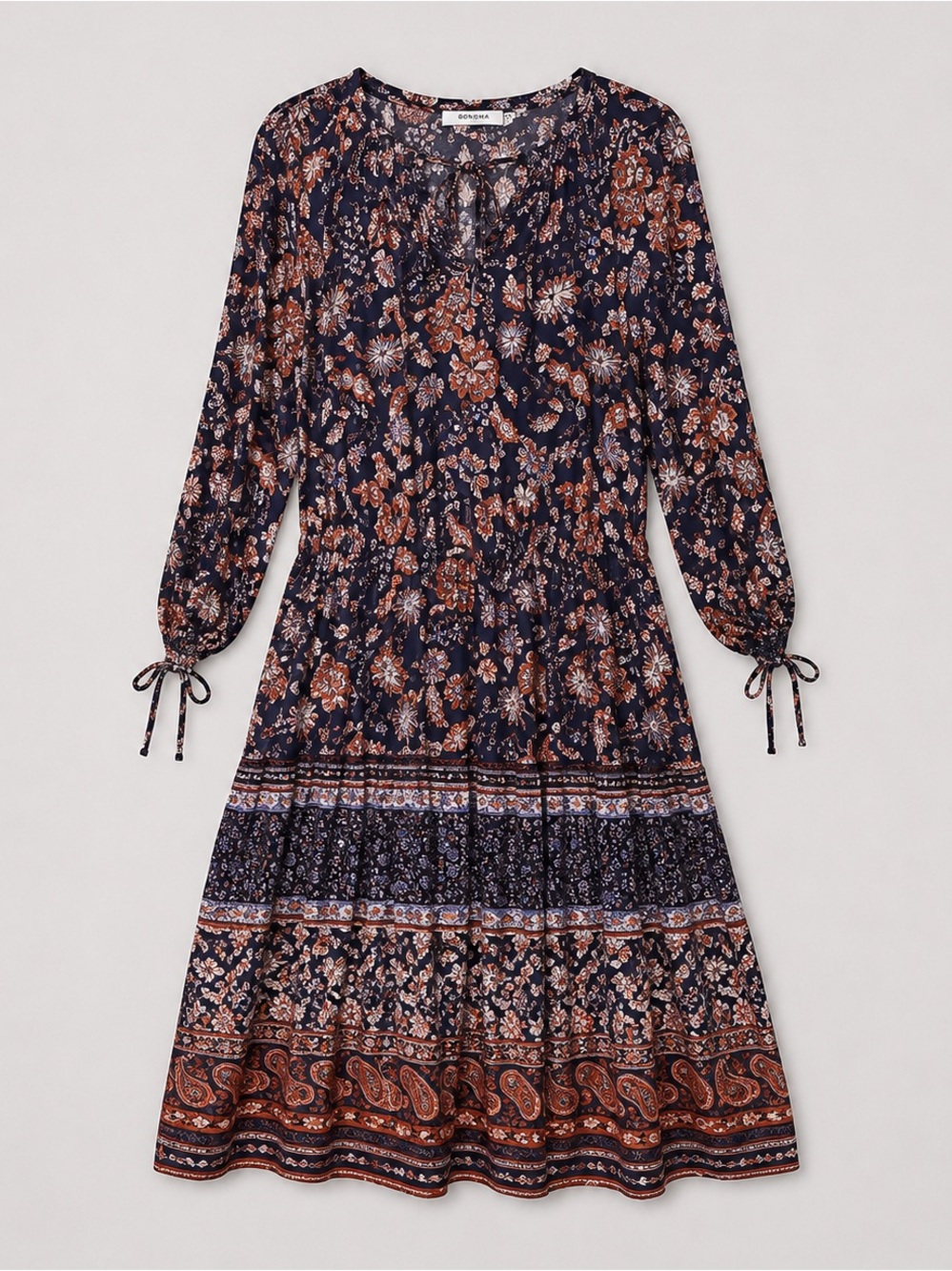 Old Navy Floral Tiered Maxi Dress Size XS Cottage Prairie Peasant Bohemian